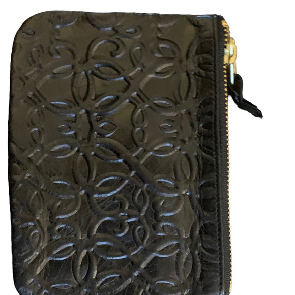 Alex Ani Black Embossed Leather zipper Clutch/Pouch NWT - Picture 6 of 8